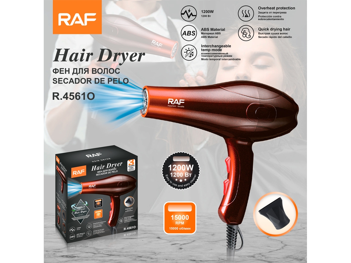 Secador De Pelo Estándar Europeo - Doméstico - Alta Potencia - Uso En Peluquerías/barberías/consultorios