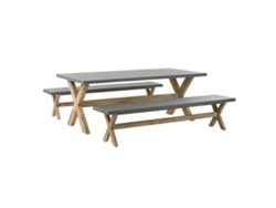 Conjunto de Jardín Olbia 213939 (Gris - Fibrocemento -100x200x75 cm)