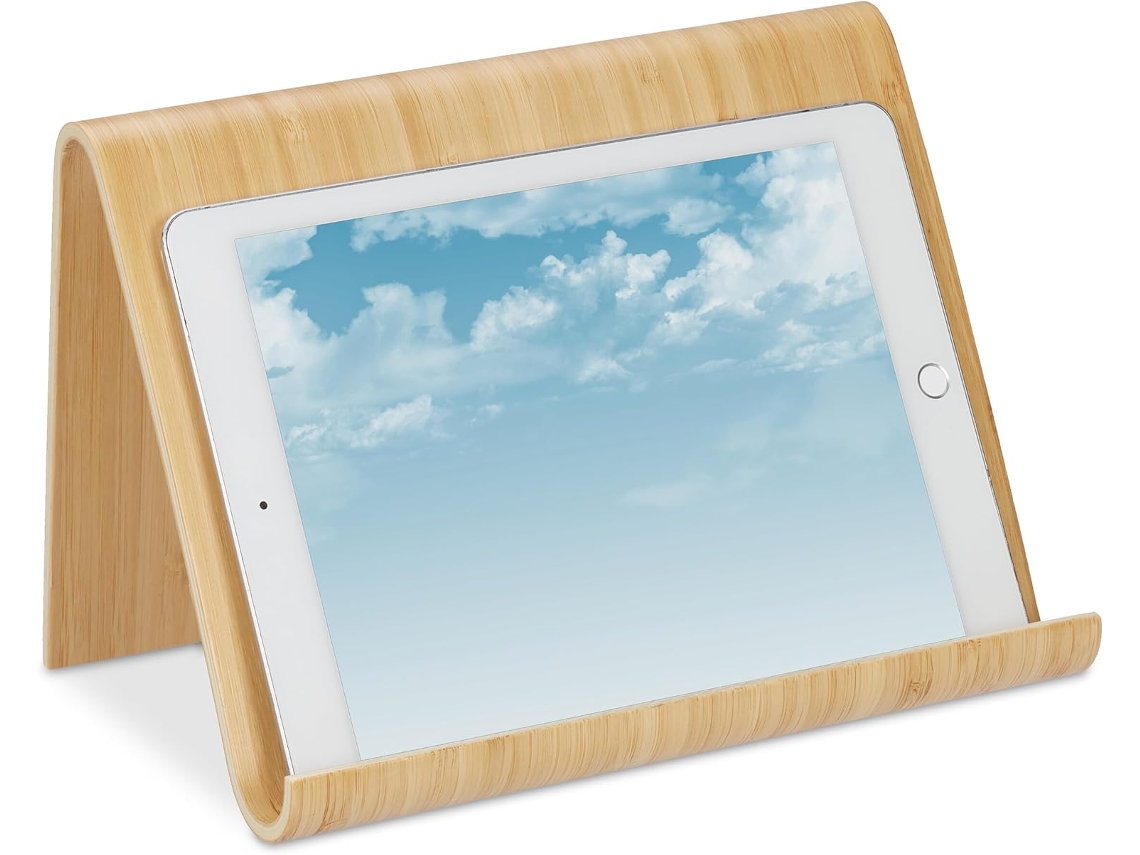 Soporte De Madera Para Tablet, 1 Unidad.