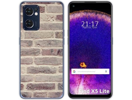 Carcasa Oppo Find X5 Lite 5G TUMUNDOSMARTPHONE Dibujos Ladrillo 01 Multicolor
