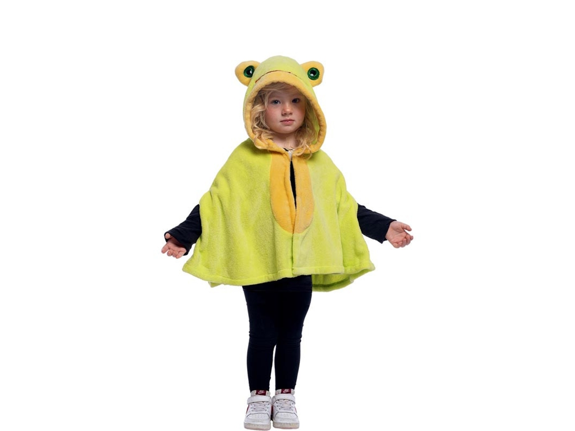 Disfraz o Capa de Súper Rana con capucha para niños