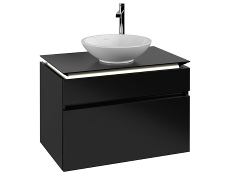 Módulo de lavabo Villeroy &amp Boch Legato B570 800x550x500mm centrado en el lavabo iluminación LED