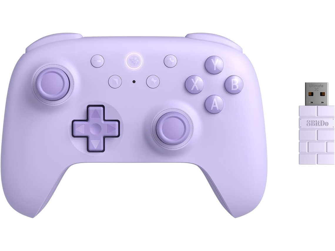Mando para videojuegos 8BITDO Ultimate 2C inalámbrico (Morado)