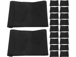 Paquete de 25 brazaletes de tela elástica negra para duelo, ceremonias conmemorativas y deportes.