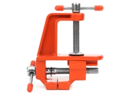 Tornillo de banco de mesa 20d26n de 35 mm, aleación de aluminio, abrazadera pequeña, herramienta manual para herramientas de manualidades (naranja)