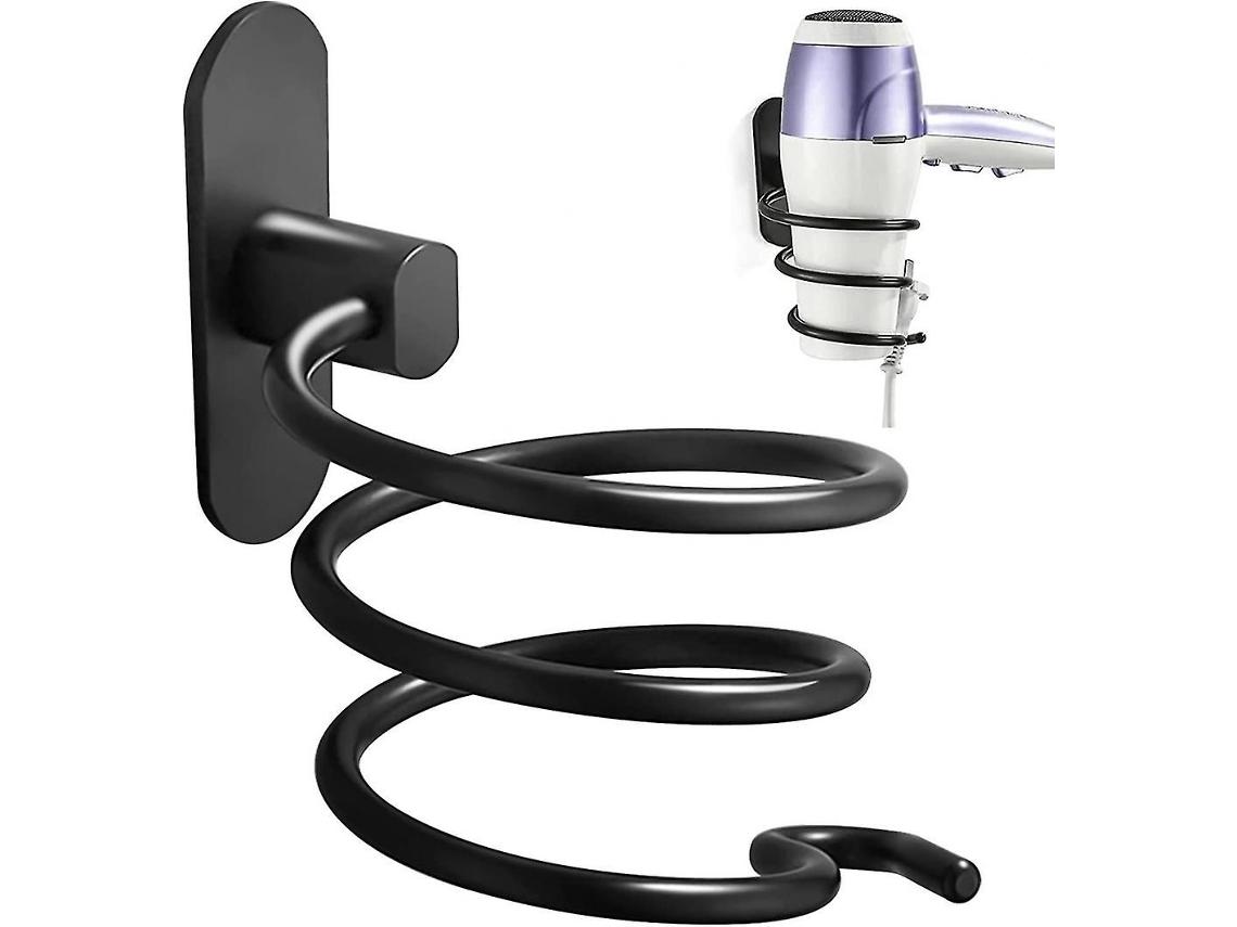 Soporte para secador de pelo, plancha de pelo de pared, acero inoxidable, GOKOCO
