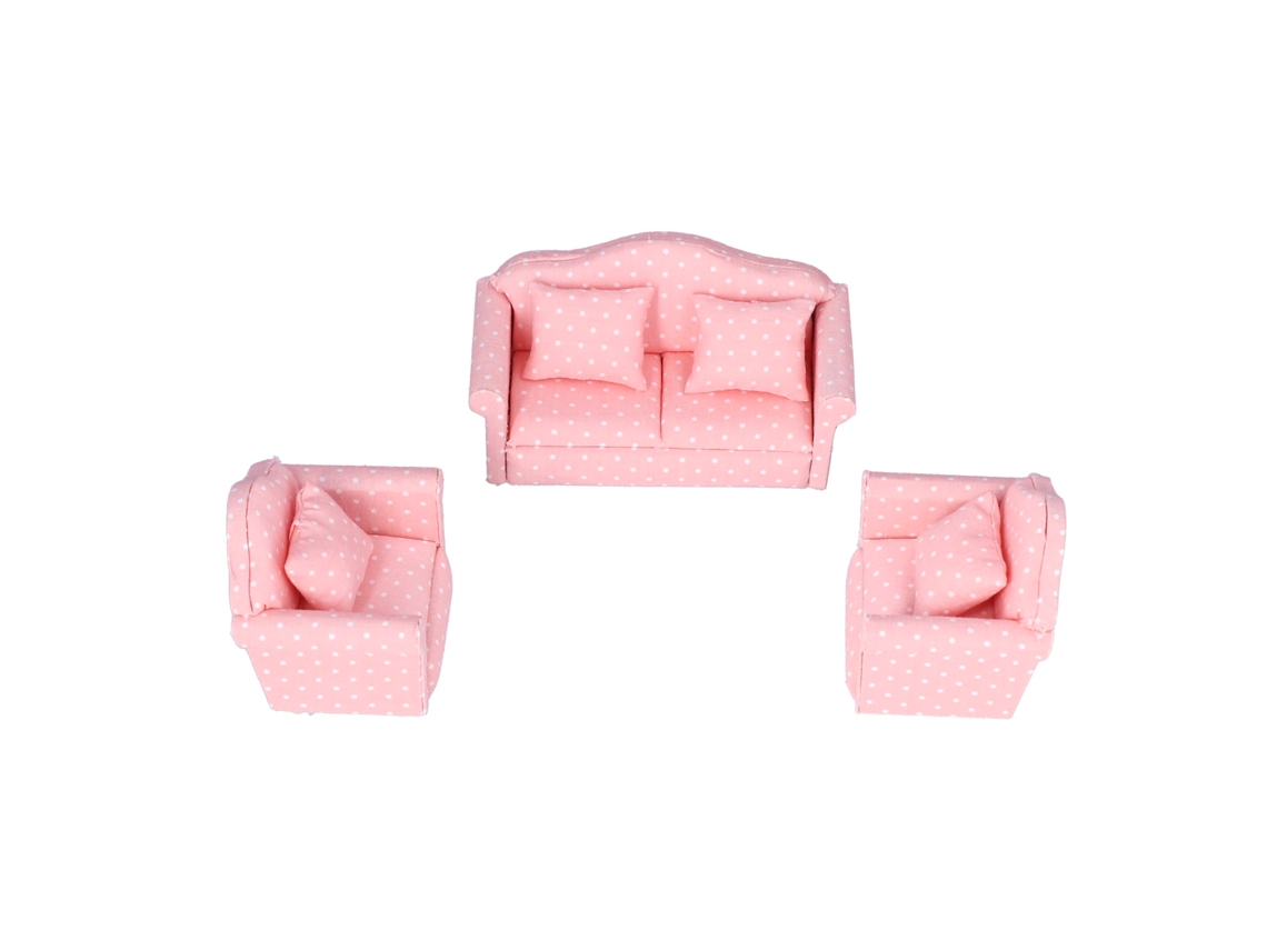 Sofá Miniatura Casa De Muñecas Diy 1:12 Escala Muebles Accesorios Juguetes Para Dollhouse