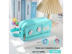 (verde) Estuche Para Lápices De Gran Capacidad Y Hermoso, Adecuado Para Estudiantes Mujeres, Papelería Linda.
