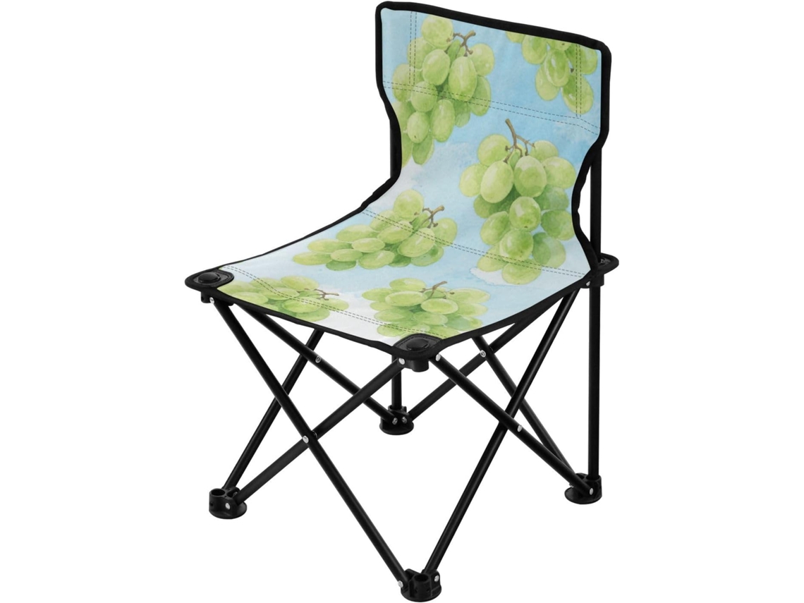 Uvas Verdes En Verano. Silla Hierro Transpirable Ligera Compacta