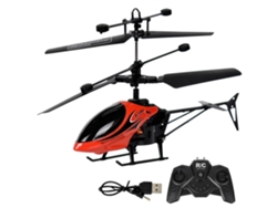 Mini Helicóptero Teledirigido Con Luces, Usb, 2 Canales, Despegue/aterrizaje Con Un Solo Toque, Juguete Volador.