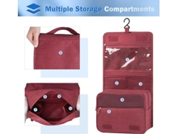 Neceser Plegable Colgante Con Gancho, Bolsa De Viaje Unisex