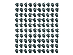 100 ganchos de plástico para tallos de orquídeas (sin marca)