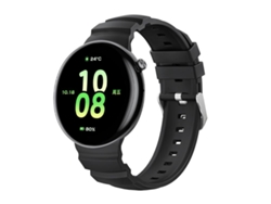 Bracelete Para Honor Watch Fit Ocean - Silicone Duas Cores - Dupla Fileira De Furos - Fivela Prateada Preta