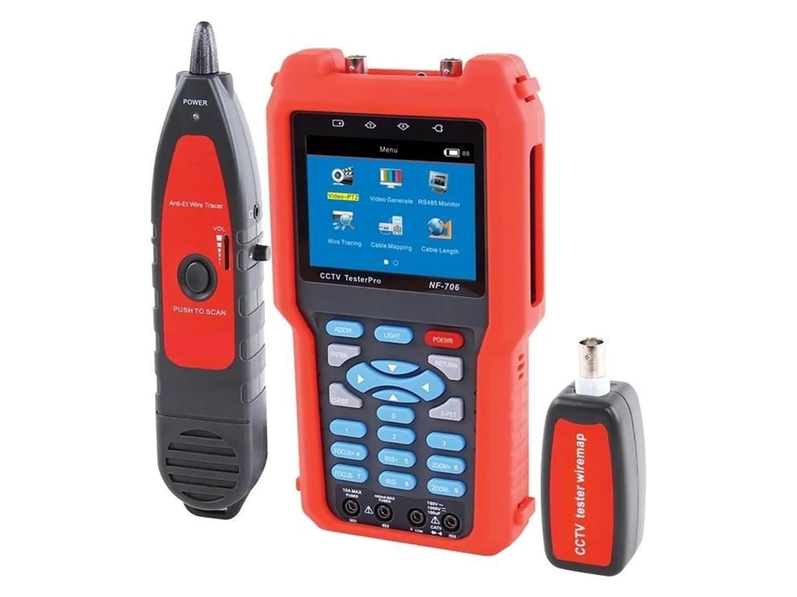Testeur D'écran Lcd, Moniteur Nf-706 Pouces 3, 5, Test Cvbs, Multímetro, Traqueur De Câble