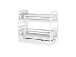 Litera FURNLUX Gabi (Blanco, Madera Maciza - 88X208X164 Cm / 80X200 Cm)