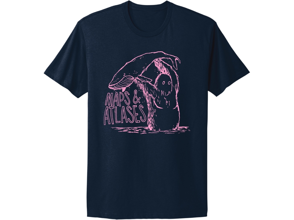 Camiseta Rockinstone Maps Atlases Monster, Unisex, Superventas para adultos, Talla: L