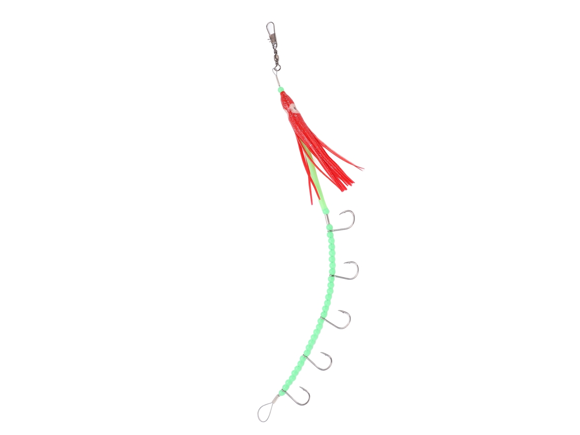 Anzuelos Artificiales De Pulpo Calamar Con Alambre De Acero 360° Giratorio Swivels 350mm Para Pesca
