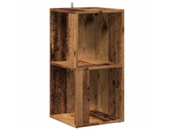 Mueble de esquina fabricado con derivados de madera antigua MAISON EXCLUSIVE (33x33x67 cm)