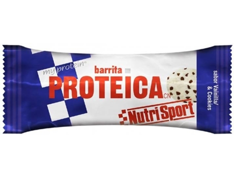 Nutrisport Proteína 24 Unidades Vainilla y Galletas Energia Barras Caja