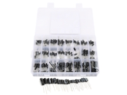 Kit De 240 Condensadores Electrolíticos De Aluminio (0,1 Μf-1000 Μf) Con Estuche De Almacenamiento Para Componentes Electrónicos.
