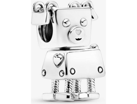 Charm PANDORA Bobby Bot (Plata - Plateado - Talla Única)