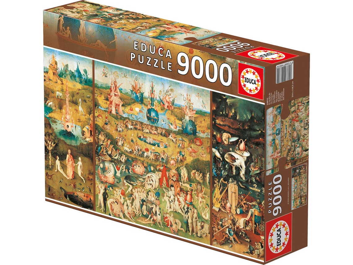Puzzle 2D EDUCA Lo Jandín de las Delicias (Edad Mínima: 14 - 9000 Piezas)