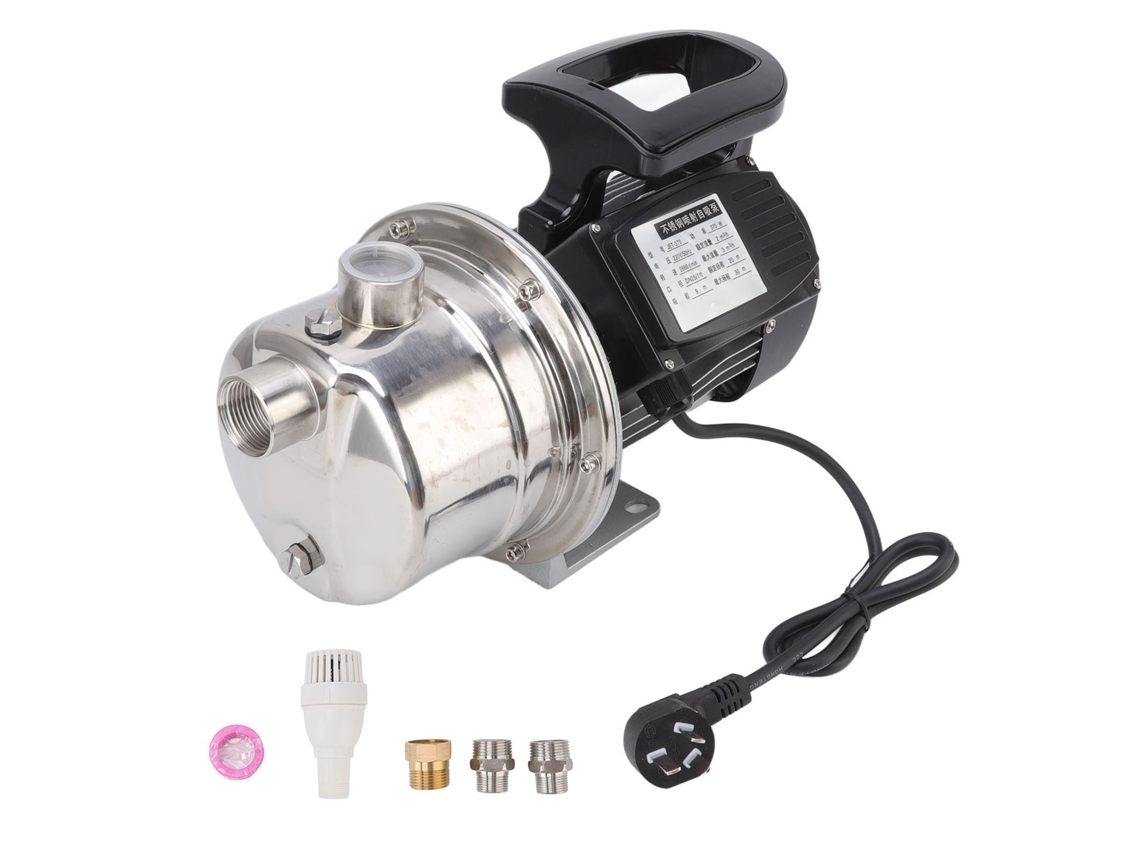 Bomba de chorro de acero inoxidable de 370 W y 50 Hz con válvula inferior