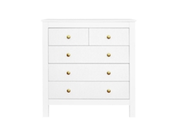 Aparadorcómoda Con 4 Cajones - Tableros De Partículas - Blanco