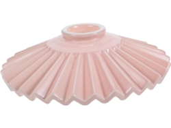Lámpara Colgante De Cerámica Plisada, 200 Mm De Diámetro, Rosa Pálido, Para Bar Y Dormitorio, Diseño Nórdico Moderno.