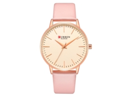 Reloj De Pulsera Ccq Ultra Slim Para Mujer En Piel Sintética Con Números Romanos Y Movimiento De Cuarzo - Azul