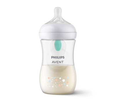 Mamadeira Natural Response Airfree 260 Ml Estrelas Transparentephilips Avent