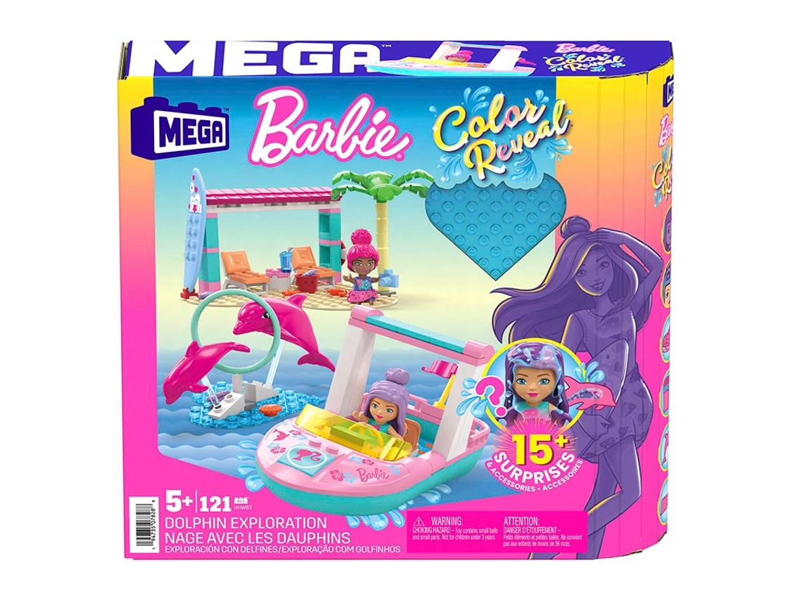 Muñeca MEGA BLOKS Mega Bloks Construcción Barbie aventura delfines (Edad Mínima Recomendada: 5 años)