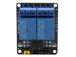 Módulo De Relé De 2 Canales Con Aislamiento Optoacoplador Trigger De Nivel Bajo Para Control Automático 24v