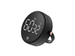 Temporizador de cocina electrónico digital LED Rebe-Timer con soporte negro.