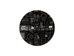 Alfombra Gaming GENESIS Tellur 300 - Gear Redonda Ø 100 cm Poliéster