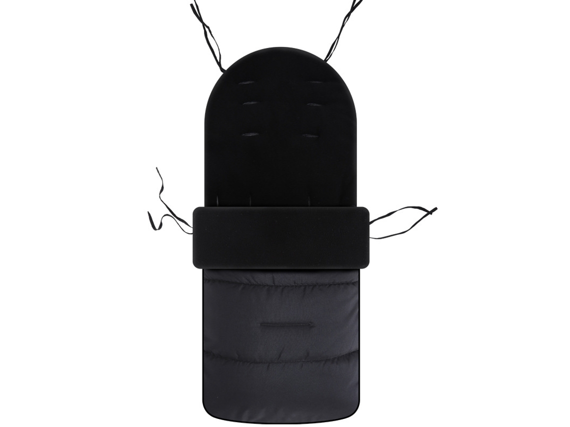 Saco de dormir para cochecito de bebé, cálido y resistente al viento, para invierno, colchoneta para cochecito de bebé Cuich (negro)