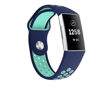 Correa De Reloj Inteligente Para Fitbit Charge 3, Tamaño De Correa De Reloj: 145-210 Mm Azul Verde VENISYMLIS