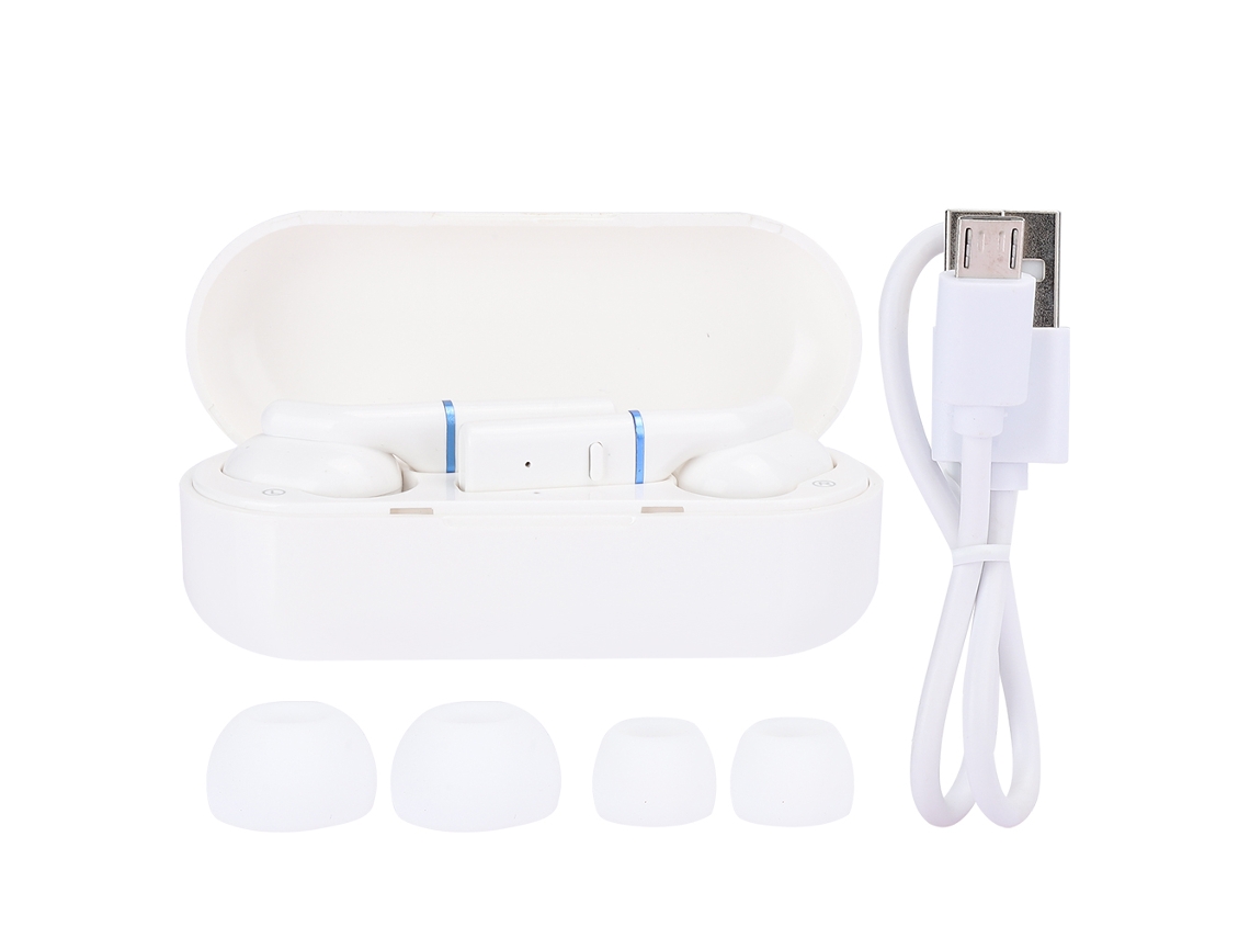 Auriculares Inalámbricos Intrauditivos Bluetooth 5.0 Tws Hifi Para Deportes - Blanco