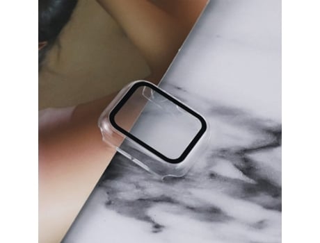 Carcasa de Reloj SLOWMOOSE para Apple Watch Screen Protector Cover Case Case Bumper (Transparente - 40Mm Série 4 5 6 Se)