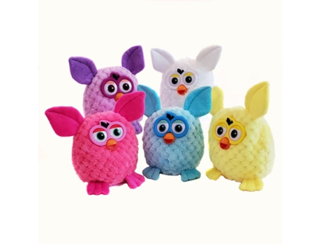 15Cm Mascotas Electrónicas Furby Que Habla Muñeca Interactiva de Peluche de Búho Blanco