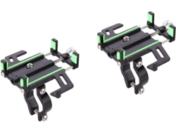 Soporte Ajustable De Aluminio De 2 Piezas Para Teléfono, Para Coche Y Oficina, Compatible