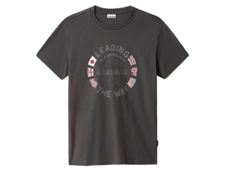 Camiseta de Hombre NAPAPIJRI Salya Sleeve Negro