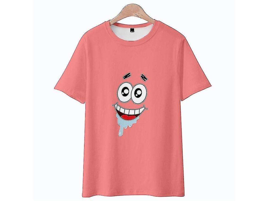 2026-camiseta Manga Corta Casual Estrella Pastel Dibujos Animados Para Niños Y Adultos Talla Grande Playa