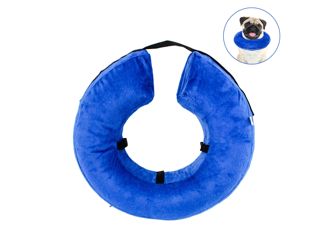 Collar Inflable De Pvc Para Mascotas, Ajustable Con Cierre De Velcro, Accesorio Para Mascotas