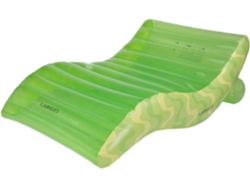 Flotador inflable para piscina de PVC con diseño de flamenco verde