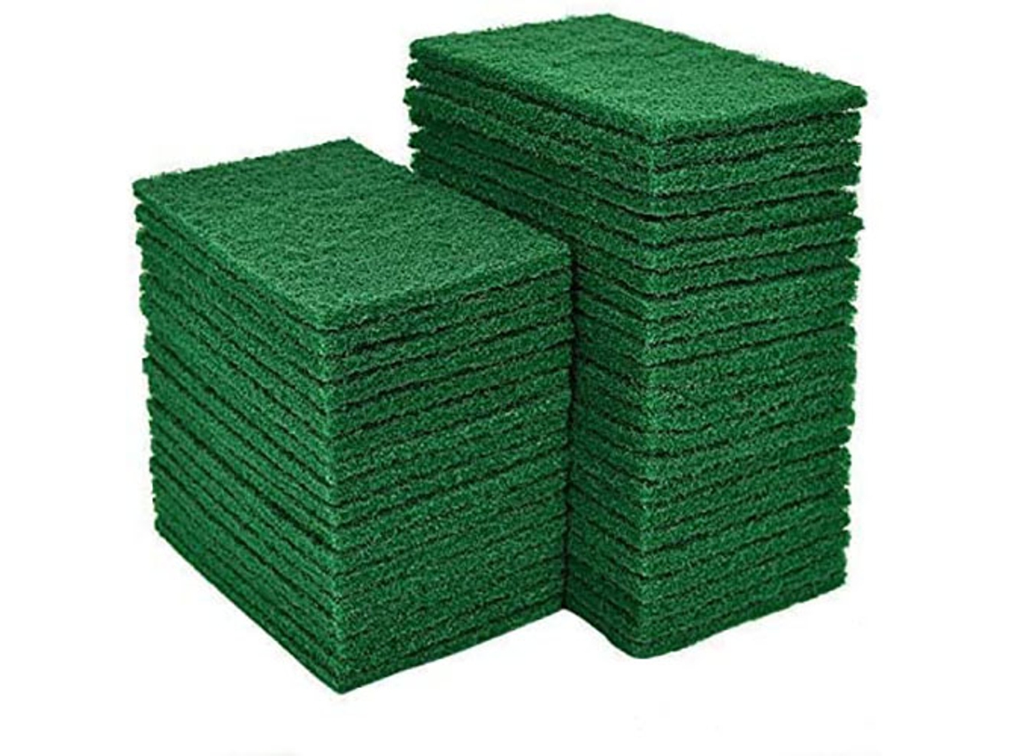 VVJIJILLY 40 Unidades Esponjas De Limpeza, Esponja Verde Reutilizável 4,5 X 6 Polegadas Para Louças, Cozinha E Grades De Metal
