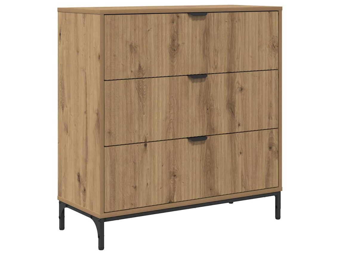 Maison Exclusive - Aparador Roble Artesanal 79,5 X 33 X 82 Cm Madera De Ingeniería