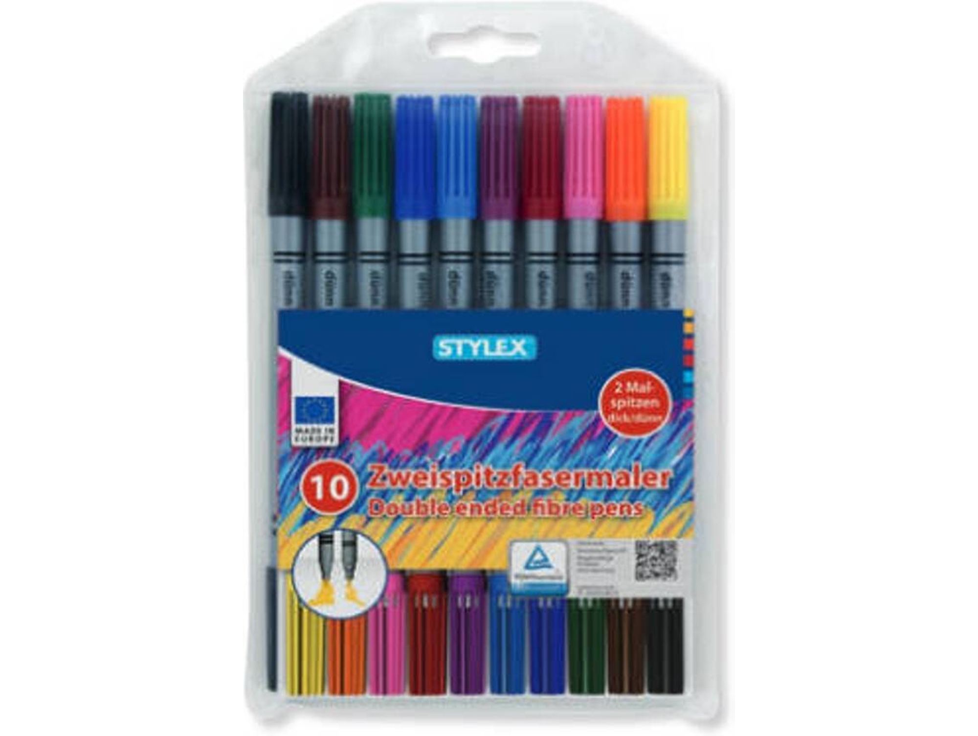 Pack 10 Rotuladores STYLEX 66565 Multicolor