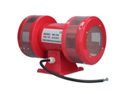 Alarma de motor de doble vía, 135 dB, sirena de advertencia eléctrica aérea de alta potencia, montaje con tornillos, CA MS-590