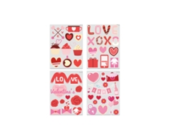 Pegatinas para ventanas con corazones para el Día de San Valentín CHABERLU